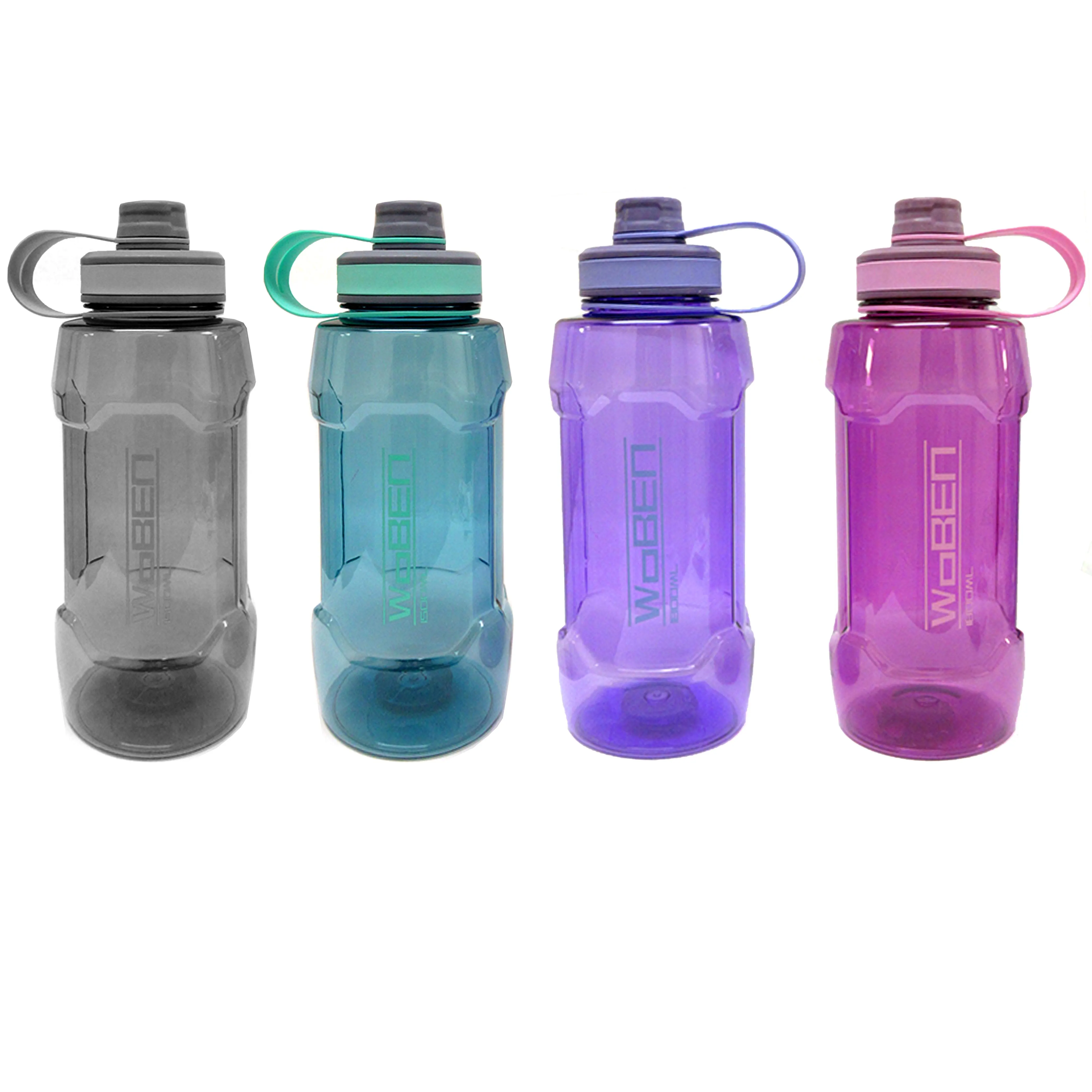 1 Extra Large Sports Water Bottle 1800mL Wide Mouth Plastic Bicycle Travel 60oz