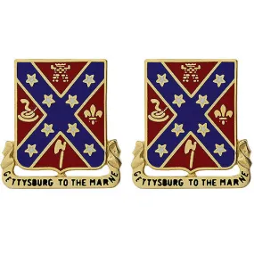107th Field Artillery Regiment Unit Crest (Gettysburg to the Marne) - Sold in Pairs