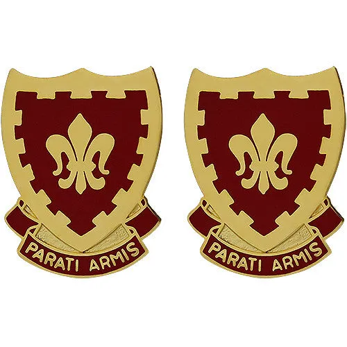 117th Field Artillery Regiment Unit Crest (Parati Armis) - Sold in Pairs