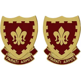 117th Field Artillery Regiment Unit Crest (Parati Armis) - Sold in Pairs