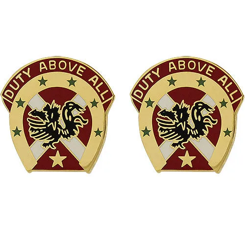 151st Field Artillery Brigade Unit Crest (Duty Above All) - Sold in Pairs