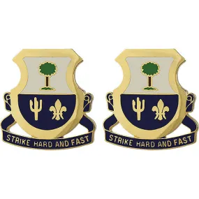 163rd Cavalry Regiment Unit Crest (Strike Hard and Fast) - Sold in Pairs