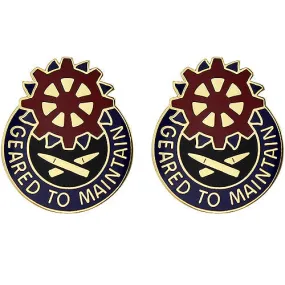 187th Ordnance Battalion Unit Crest (Geared to Maintain) - Sold in Pairs