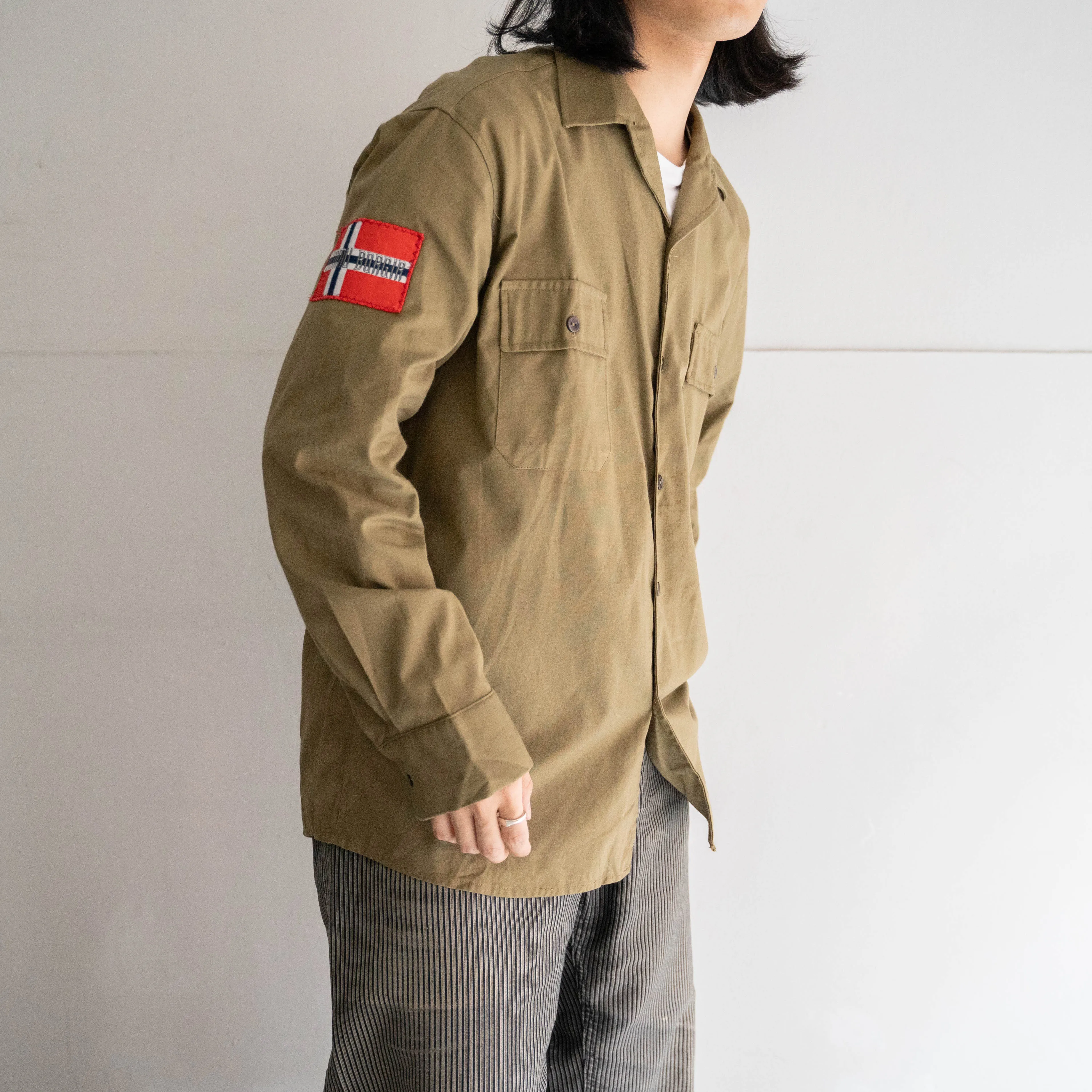 1980s Romania military field shirt 'dead stock' 'patch custom'