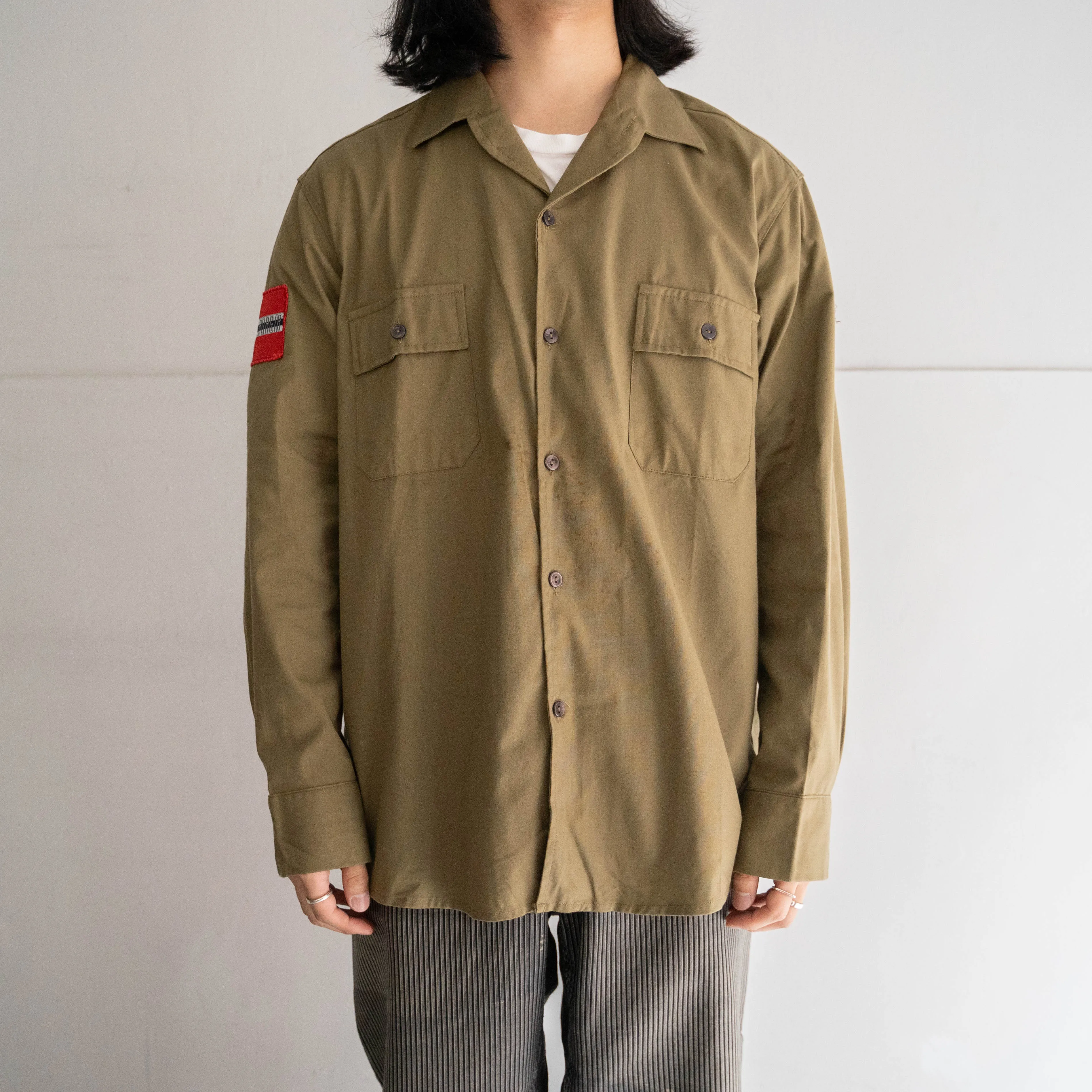 1980s Romania military field shirt 'dead stock' 'patch custom'