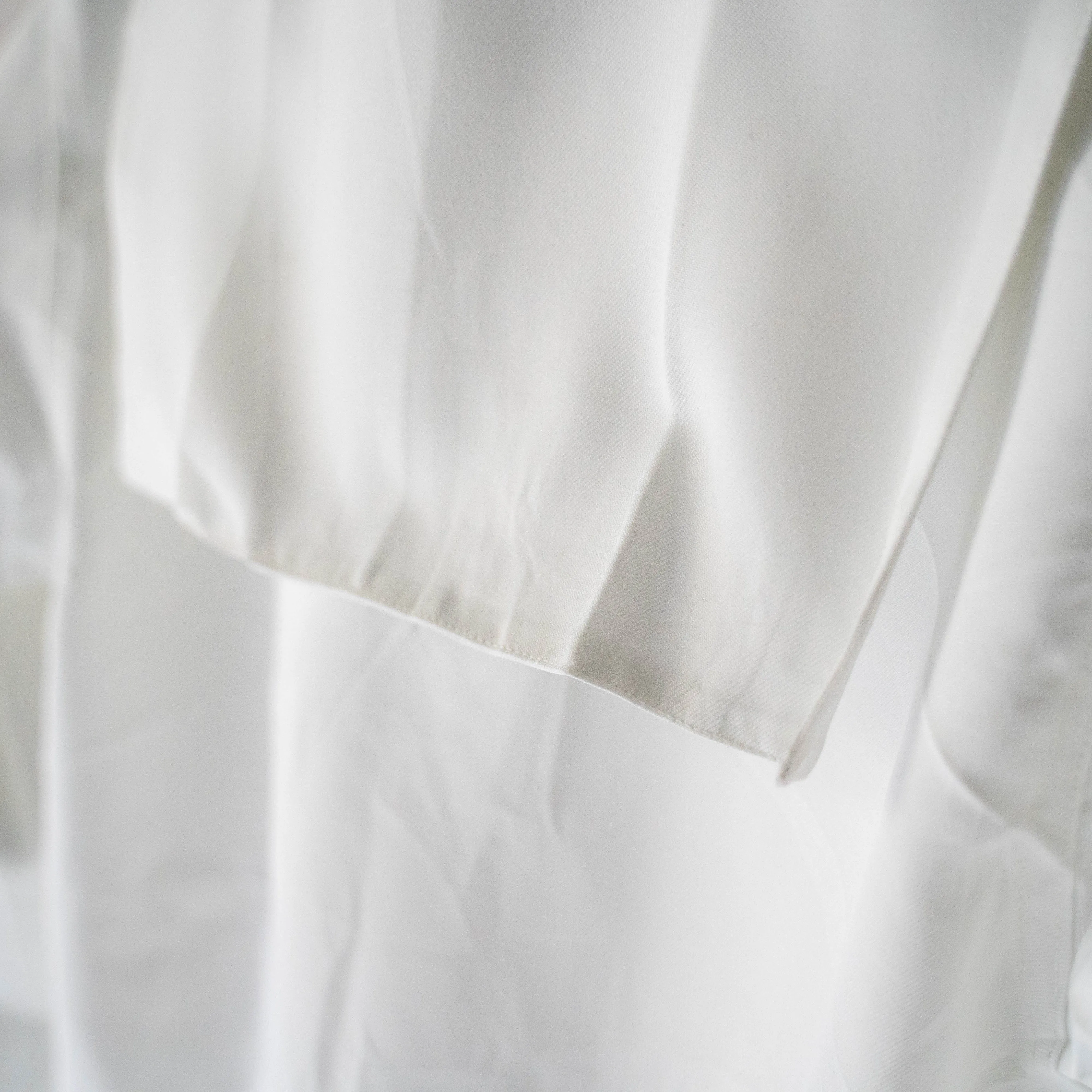1980s US navy white color poly sailor smock shirt 'dead stock'