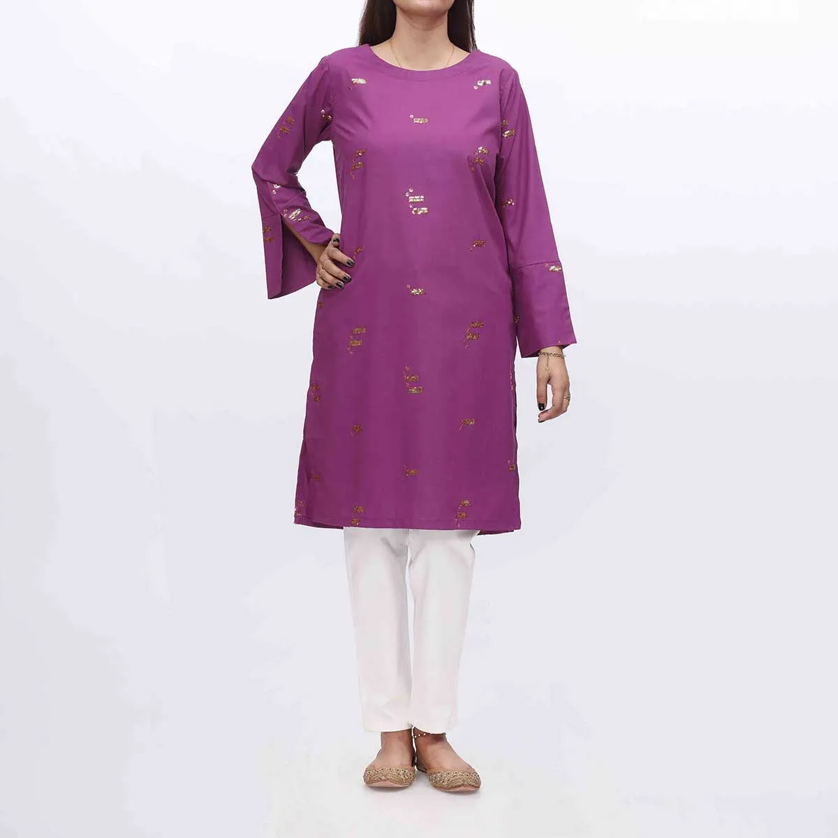 1PC- Embroidered Shirt PW3196