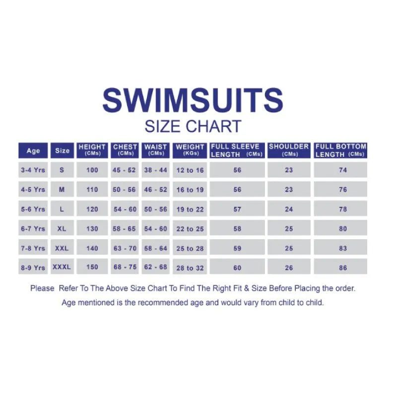 2.5mm Neoprene Full Length Kids Swimsuit, Purple & Turquoise Full Sleeves swimwear