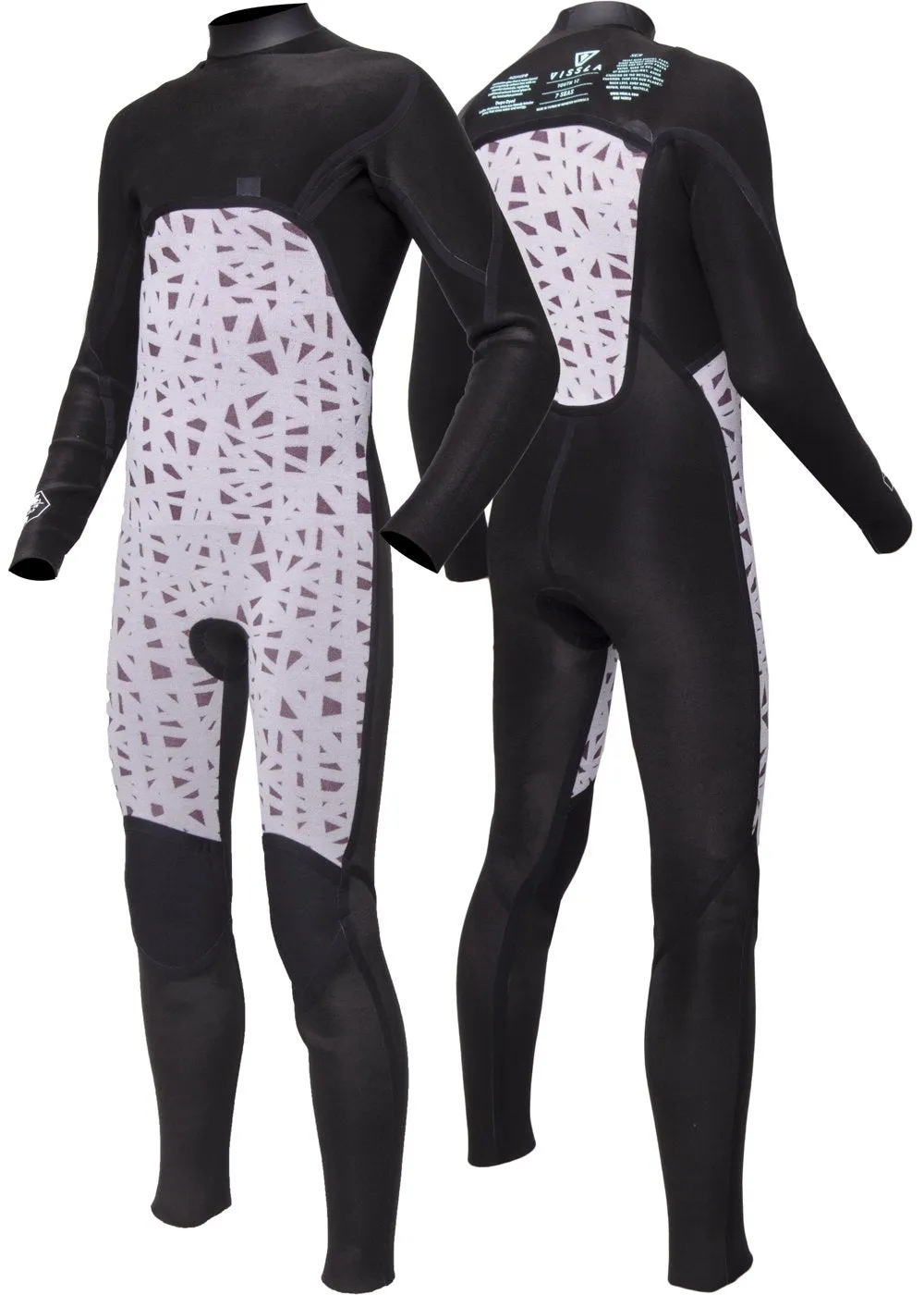 7 Seas Boys Raditude 4-3 Full Chest Zip Wetsuit