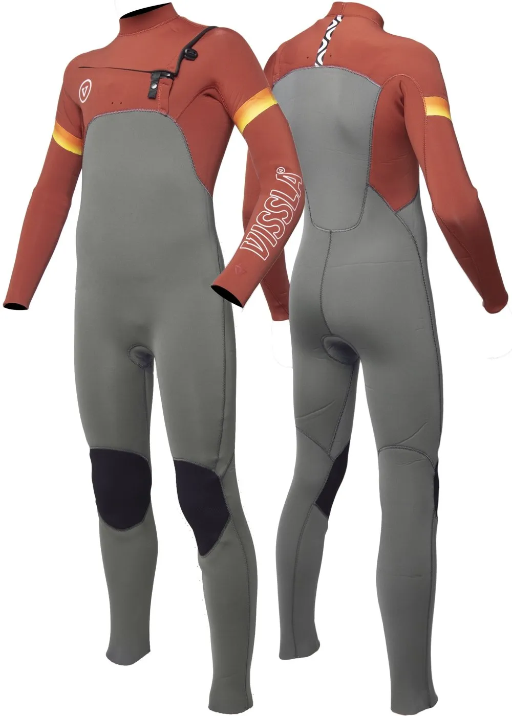 7 Seas Boys Raditude 4-3 Full Chest Zip Wetsuit