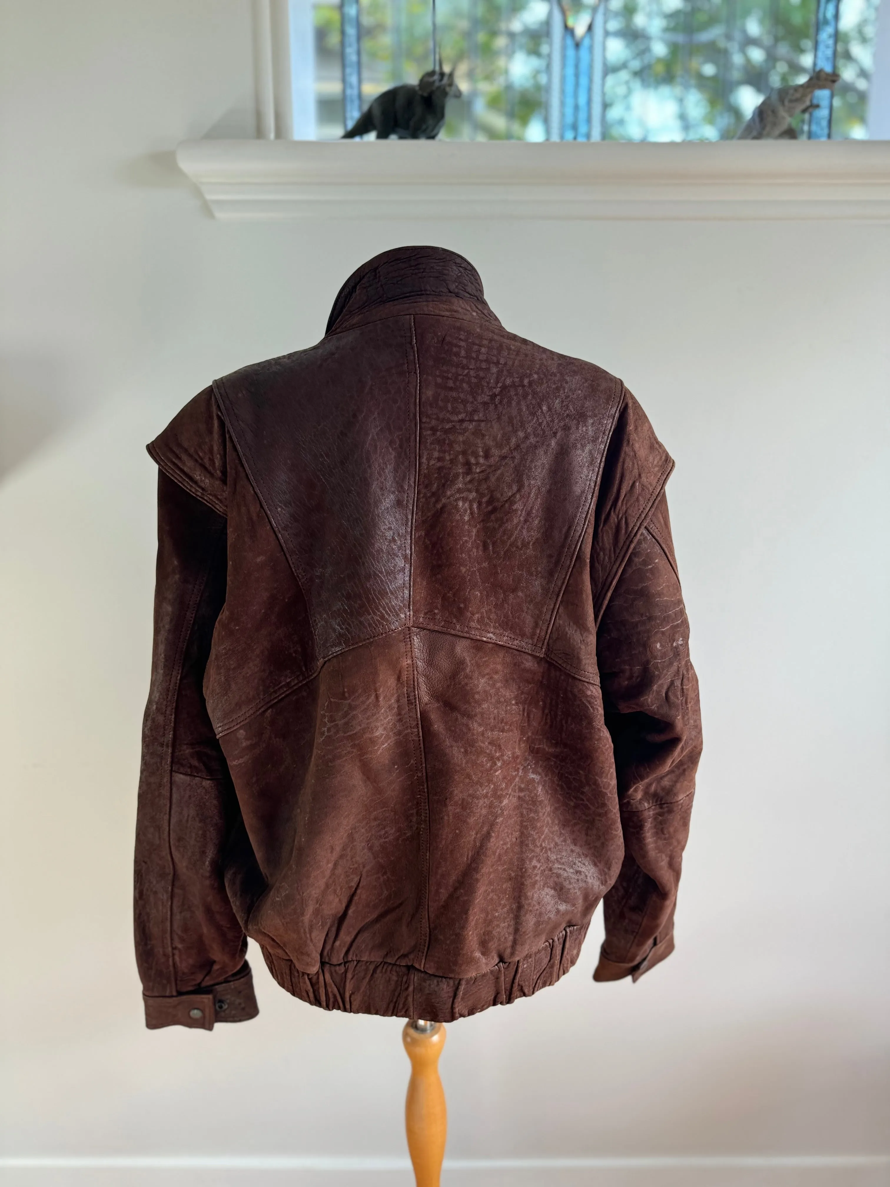 70s Leather Jacket - Dark Brown