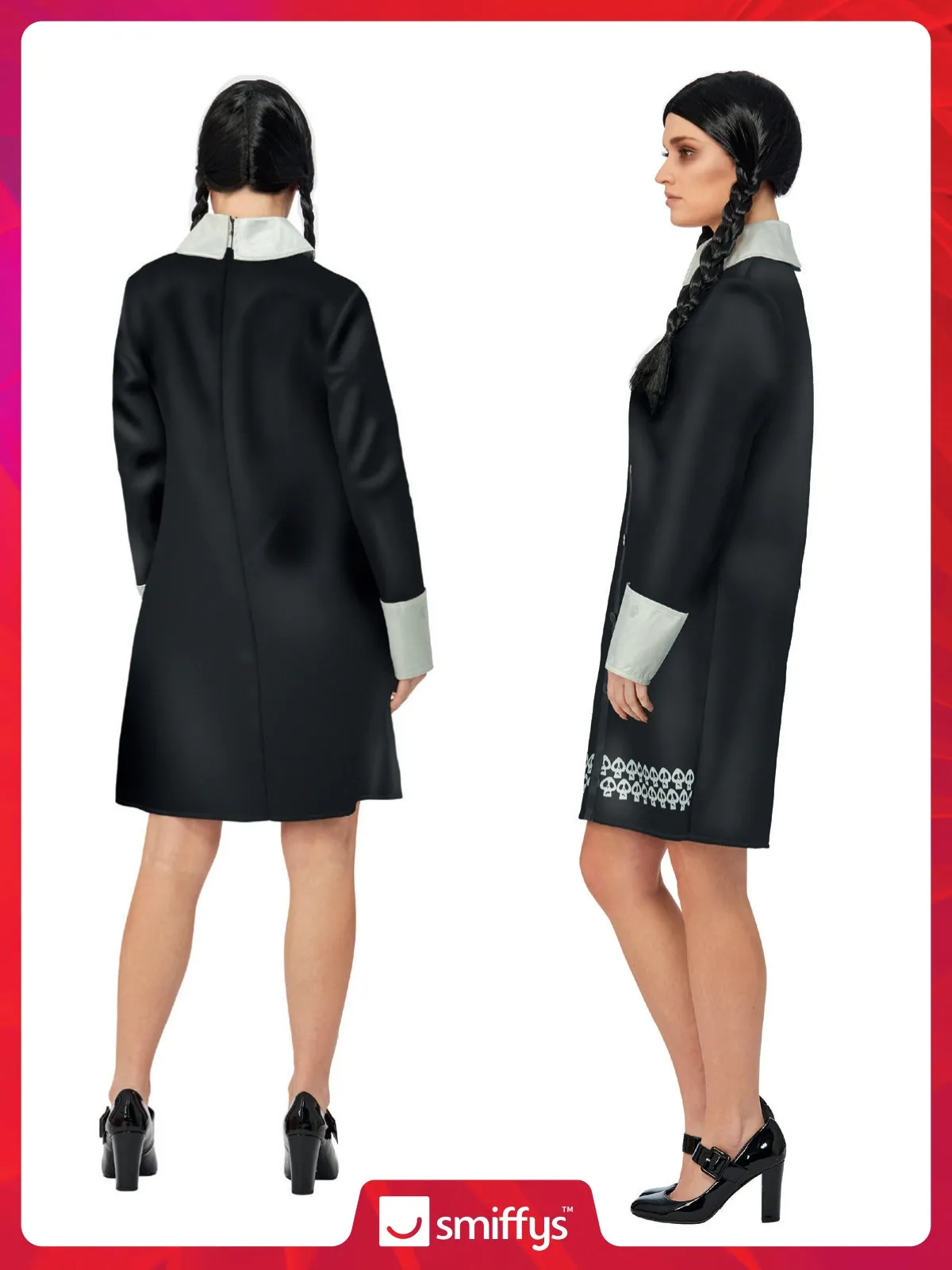 Addams Family Wednesday Costume, Womens