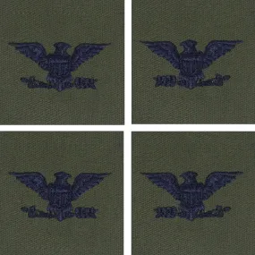Air Force Embroidered Rank: Colonel - subdued fatigue (NON-REFUNDABLE)