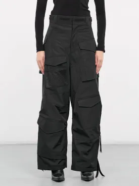 Asymmetric Cargo Pants (JM-P003-051-BLACK)