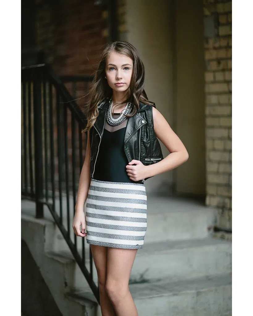 Ballerina Couture The Selene N°7 Mesh Sleeveless Leotard - Girls