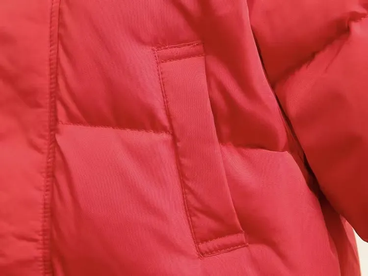 Basic Solid Color Winter Down Coat