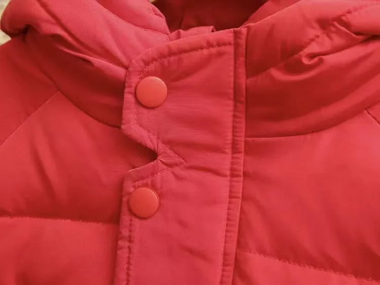 Basic Solid Color Winter Down Coat