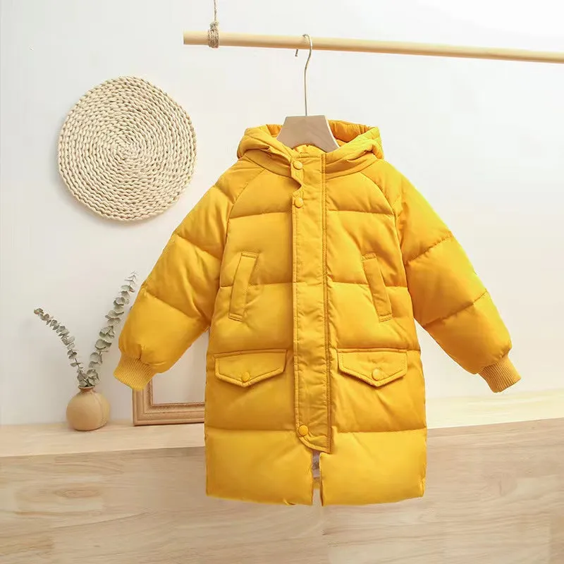 Basic Solid Color Winter Down Coat