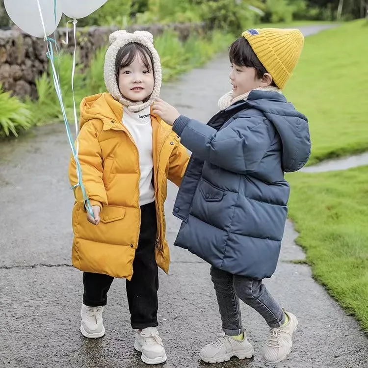 Basic Solid Color Winter Down Coat