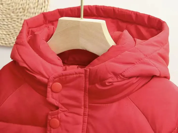 Basic Solid Color Winter Down Coat