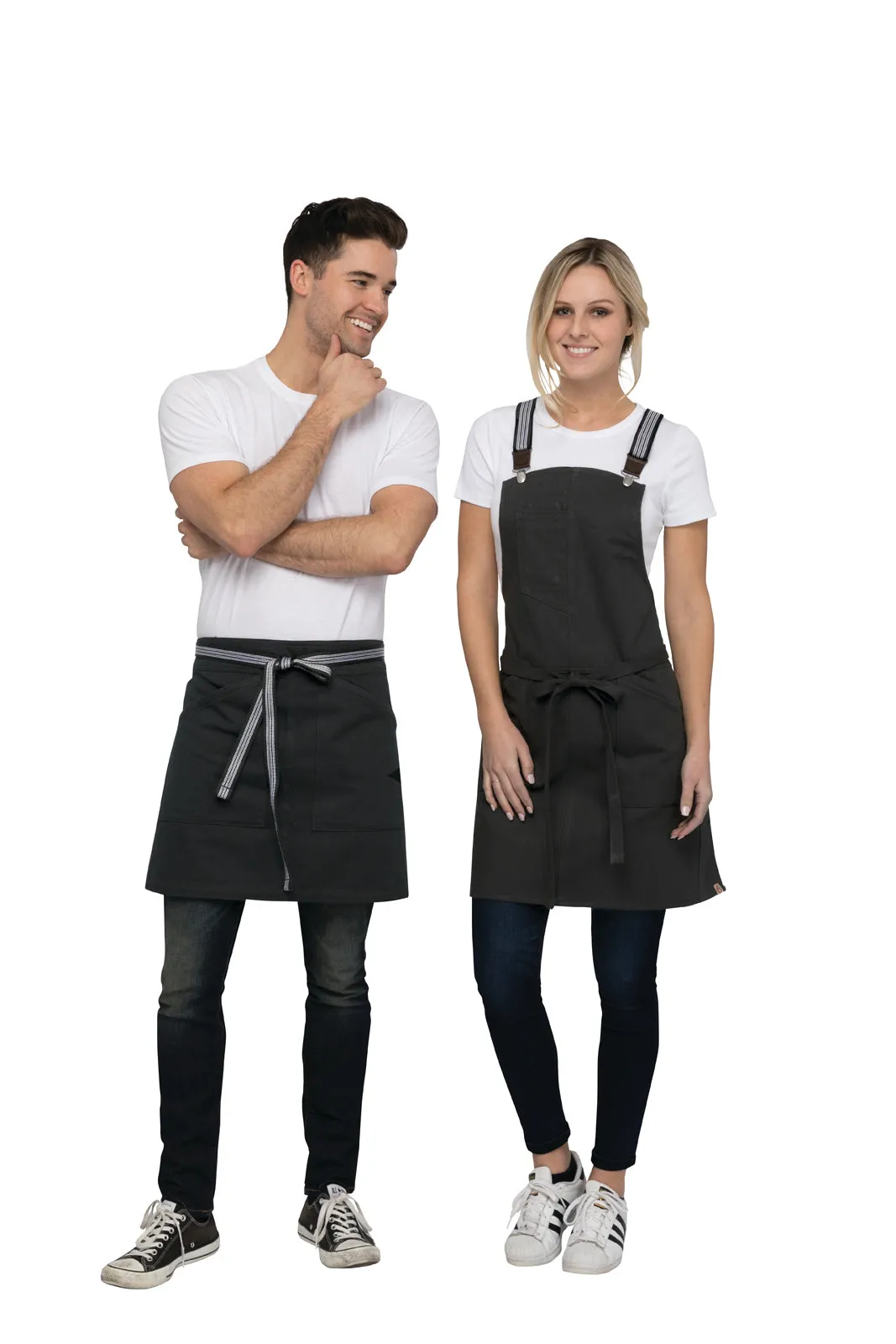 Berkeley Jet Black Half Apron