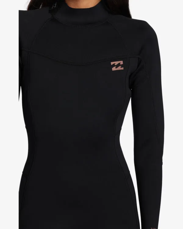 Billabong Women's Foil 3/2mm Backzip Wetsuit Black ABJW100183-BLK