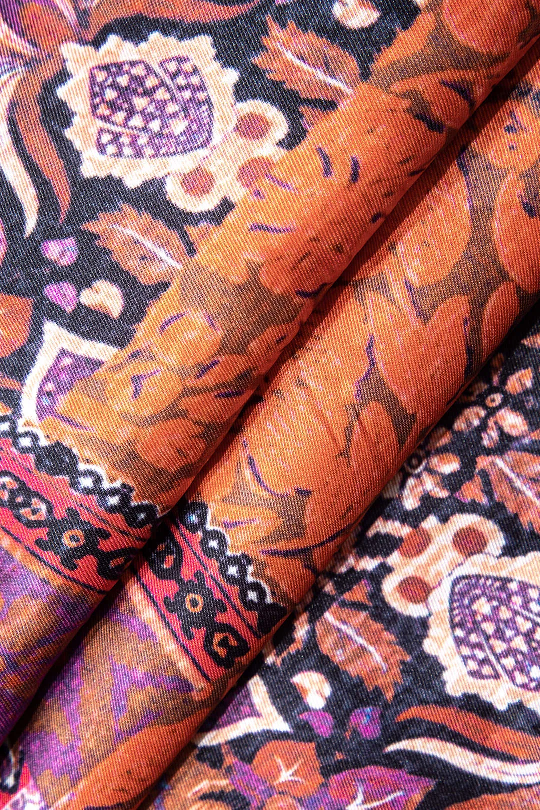 Bohemian Print Straight Leg Pants