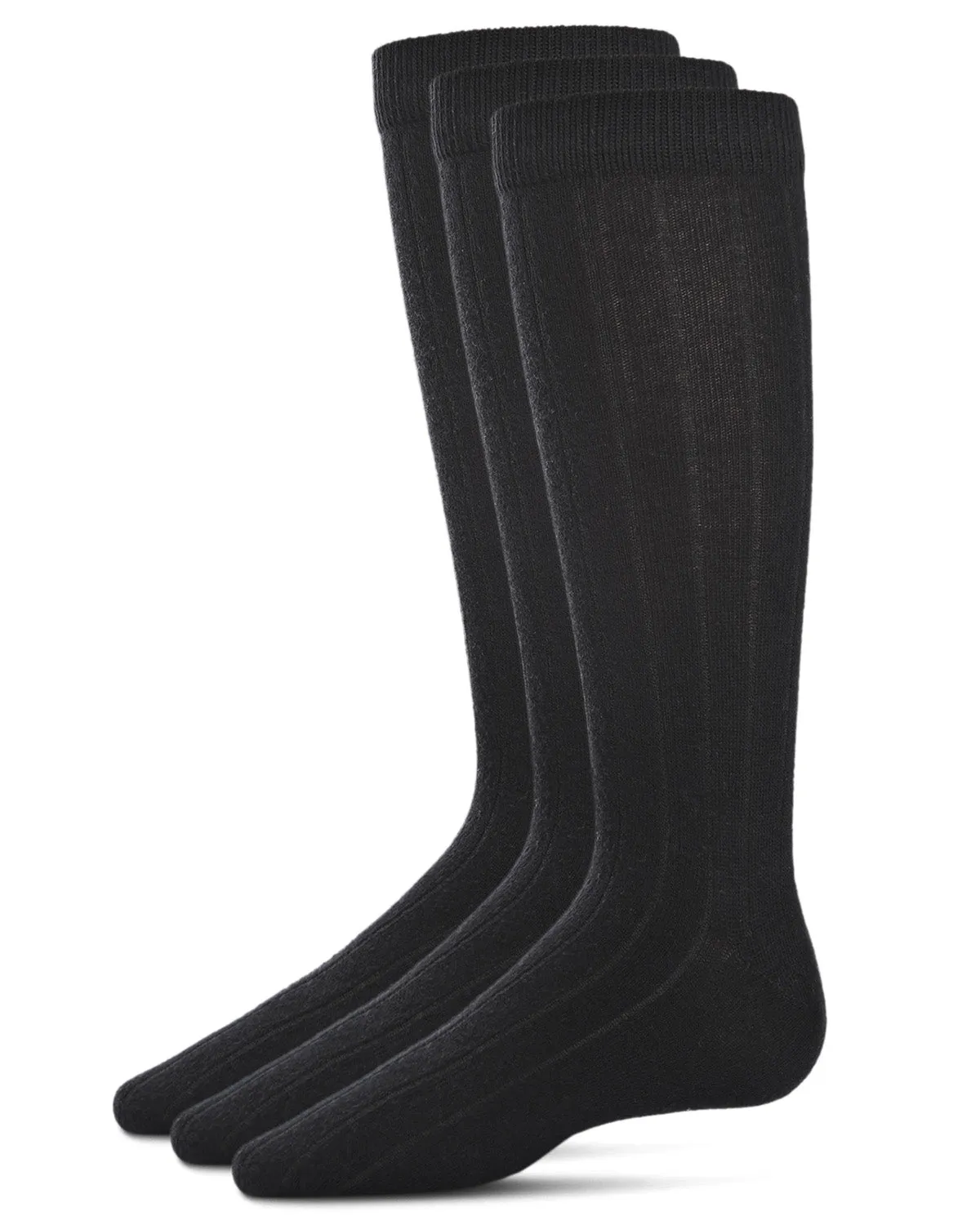 Boys' 3 Pair Pack Flat Crew Socks