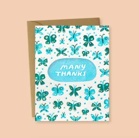 Butterfly Thank You Greeting Card