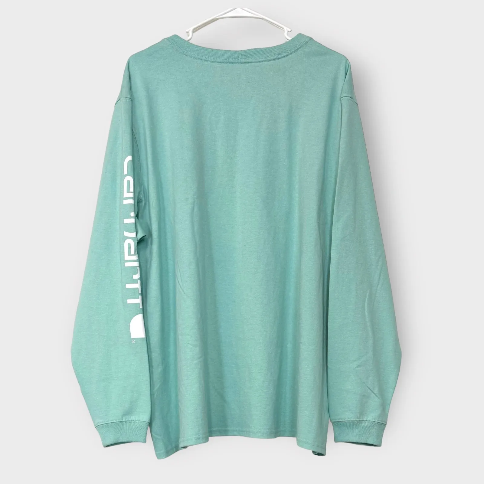 Carhartt Loose Fit Heavyweight Logo Sleeve T-Shirt | 2X(20-22) | Mint Green Solid | NWT