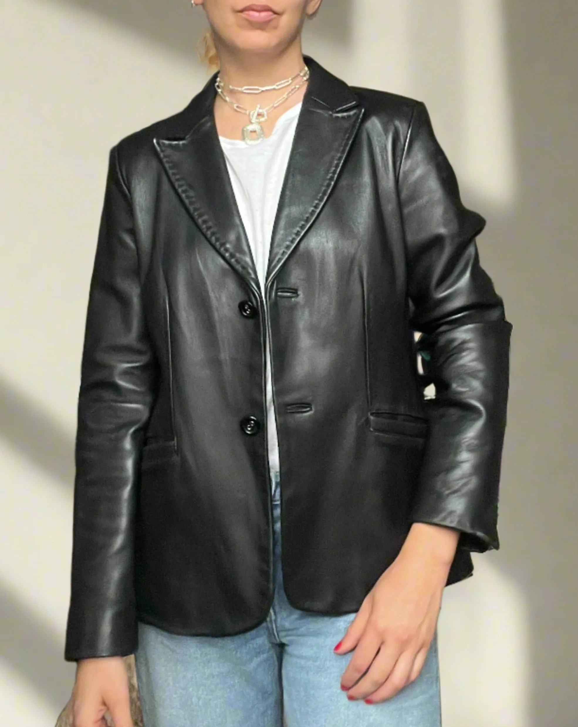 Covington Leather Blazer