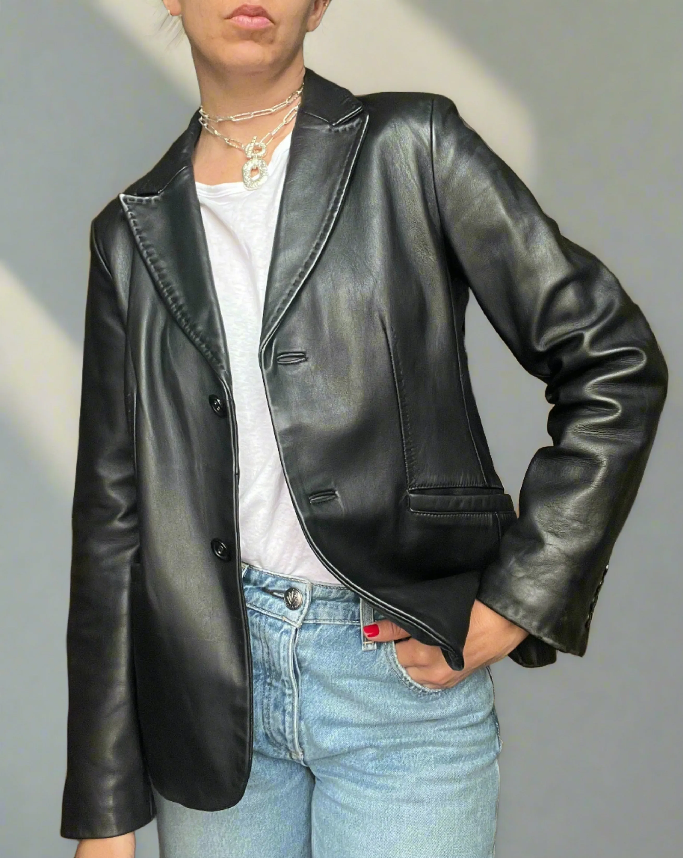 Covington Leather Blazer