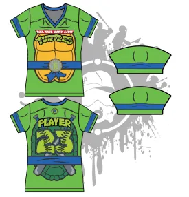 Cowabunga Turtles Womens Full Dye Jersey