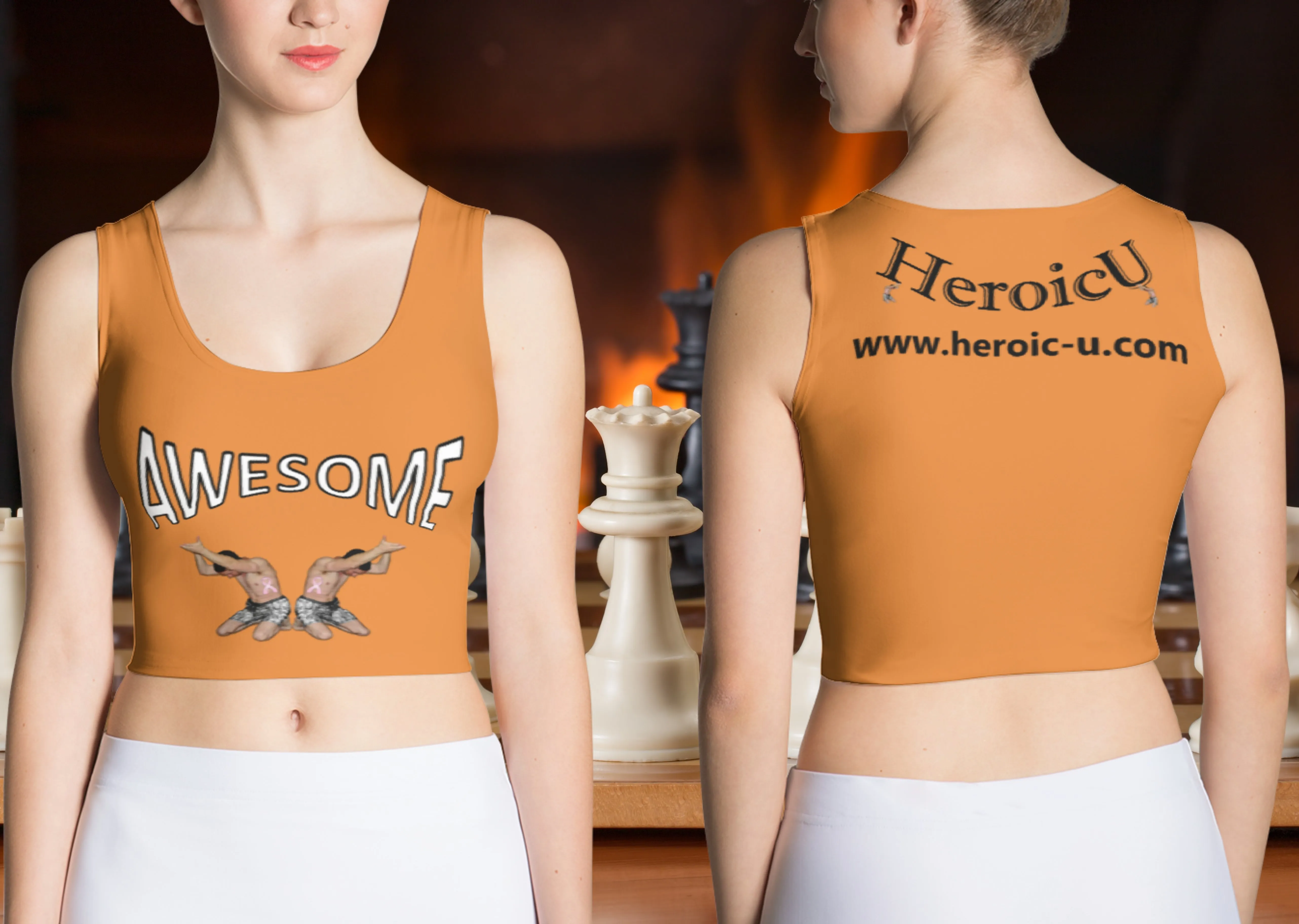 Crop Top Awesome Orange