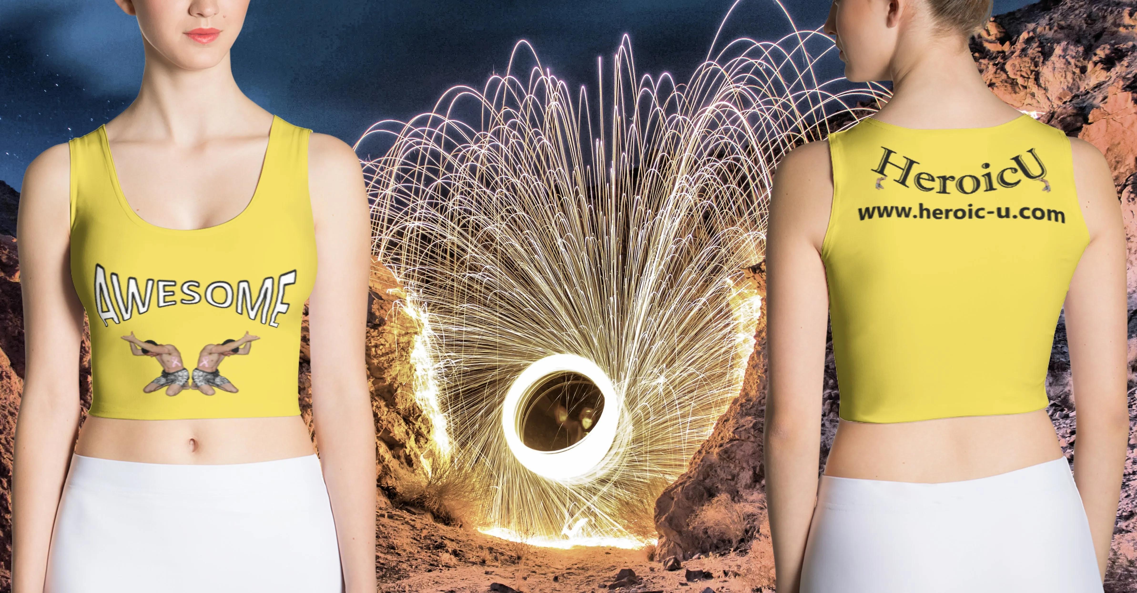 Crop Top Awesome Yellow