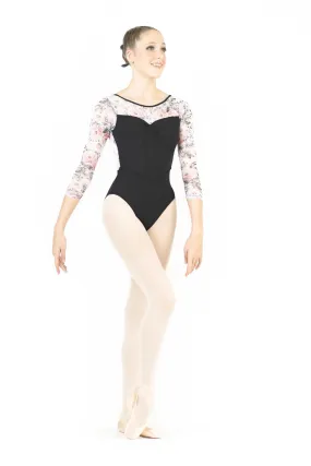 Danse de Paris "Desiree" 3/4 Sleeve Leotard