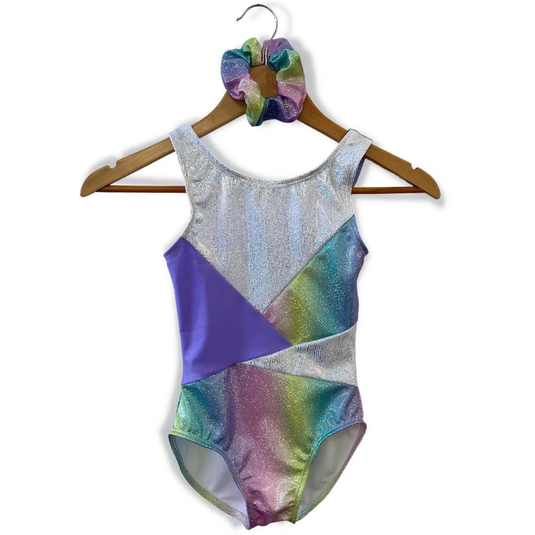 d:d Collection Braid Gymnastics Leotard - Uniquely Unicorn