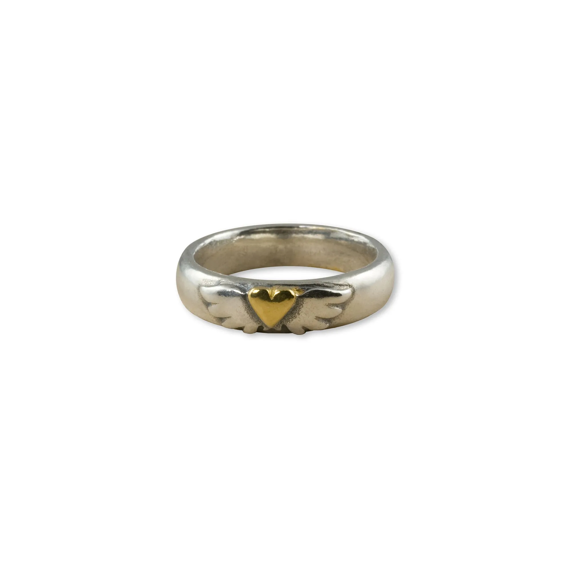 Fine Winged Heart Ring