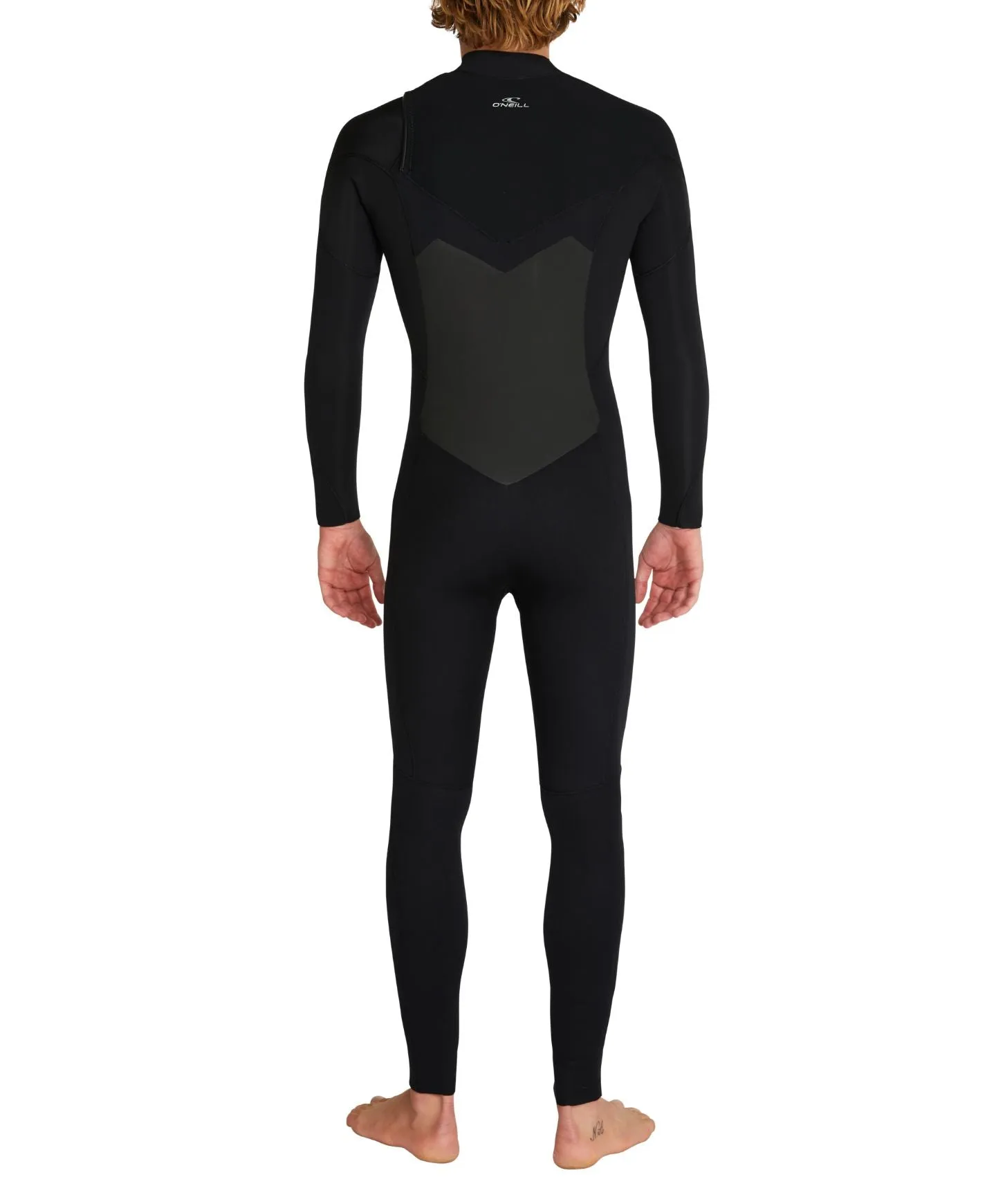 Focus 4/3mm Steamer Chest Zip Sealed Wetsuit - Black