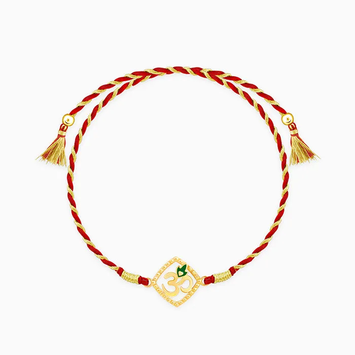 Golden Omkara Rakhi