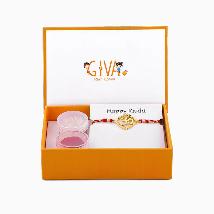 Golden Omkara Rakhi