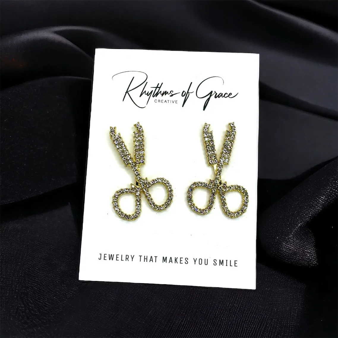 Hair Stylist Earrings - Dangle Earrings, Handmade Jewelry, Stylist Jewelry, Stylist Gift, Hair Stylist Jewelry, Scissors, Barber Gift
