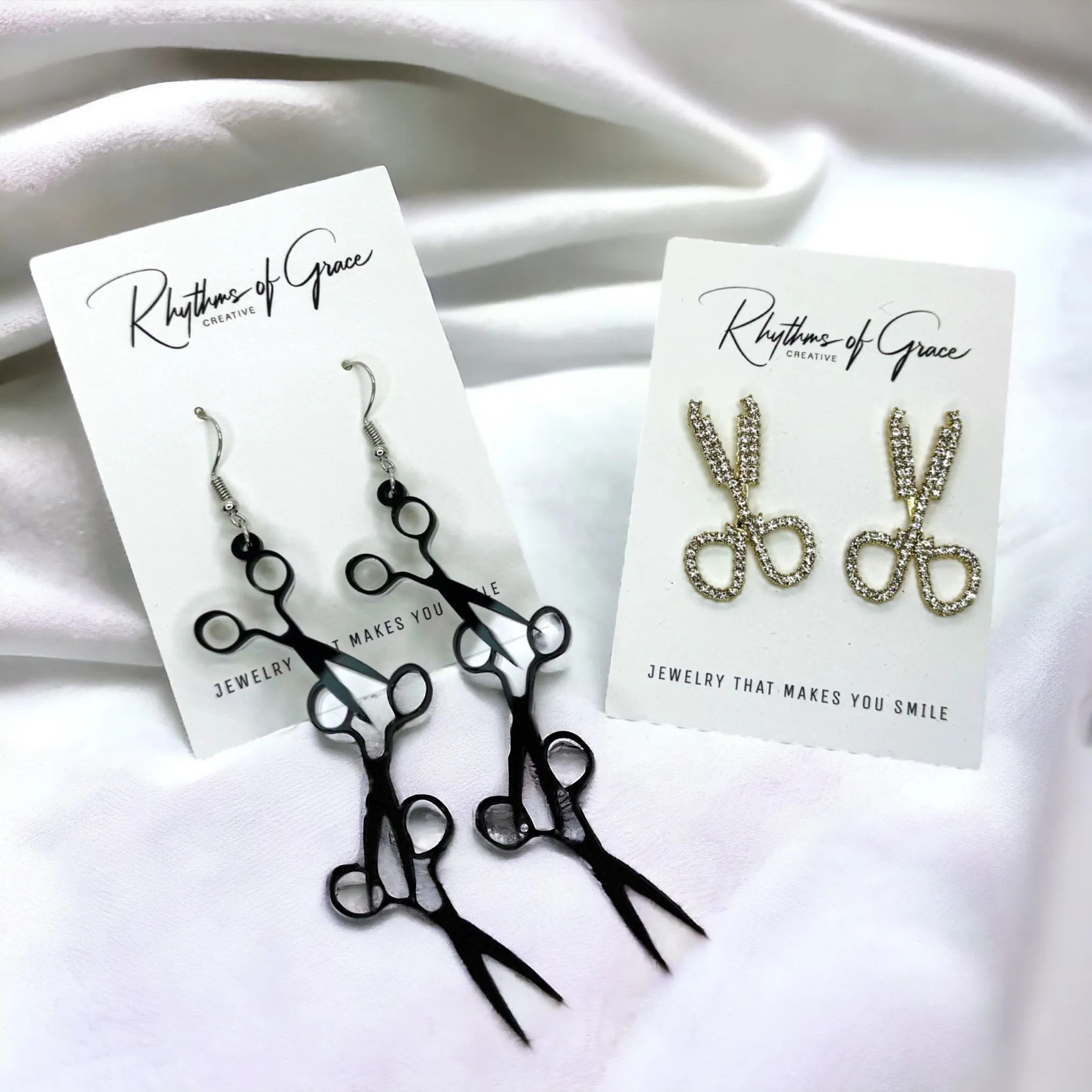 Hair Stylist Earrings - Dangle Earrings, Handmade Jewelry, Stylist Jewelry, Stylist Gift, Hair Stylist Jewelry, Scissors, Barber Gift