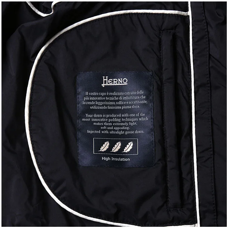 HERNO ヘルノ ダウン メンズ ダウンコート レイヤード チェスターコート