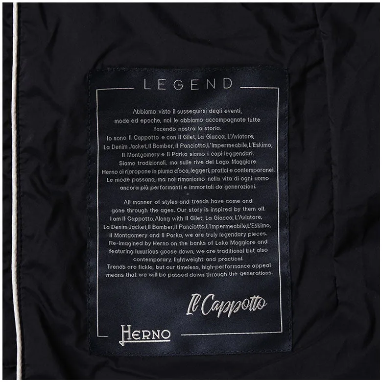 HERNO ヘルノ ダウン メンズ ダウンコート レイヤード チェスターコート