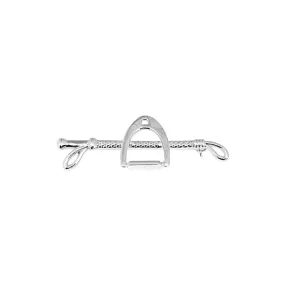 Horze Stirrup & Whip Stock Pin