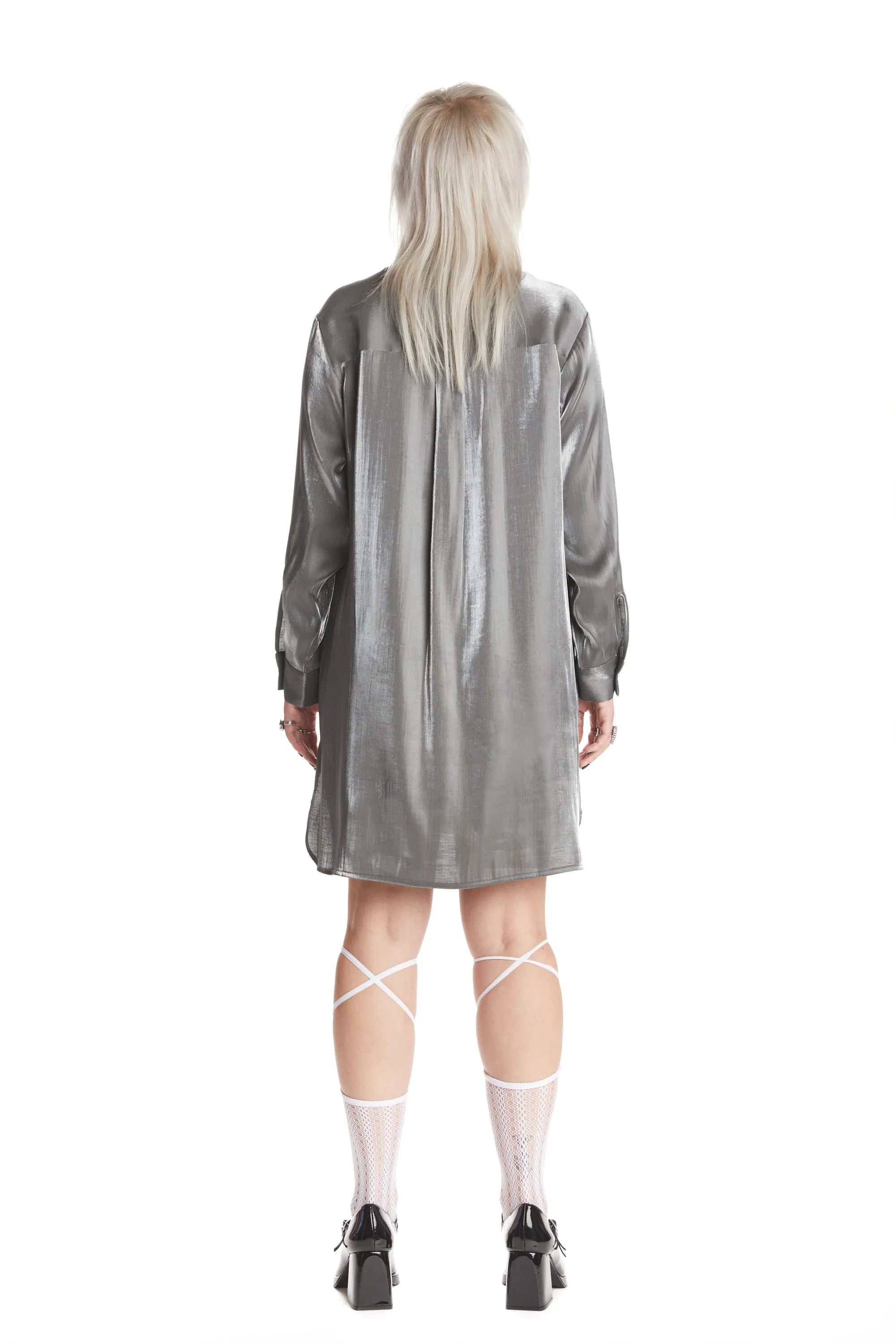 Iridescent Shirt Dress