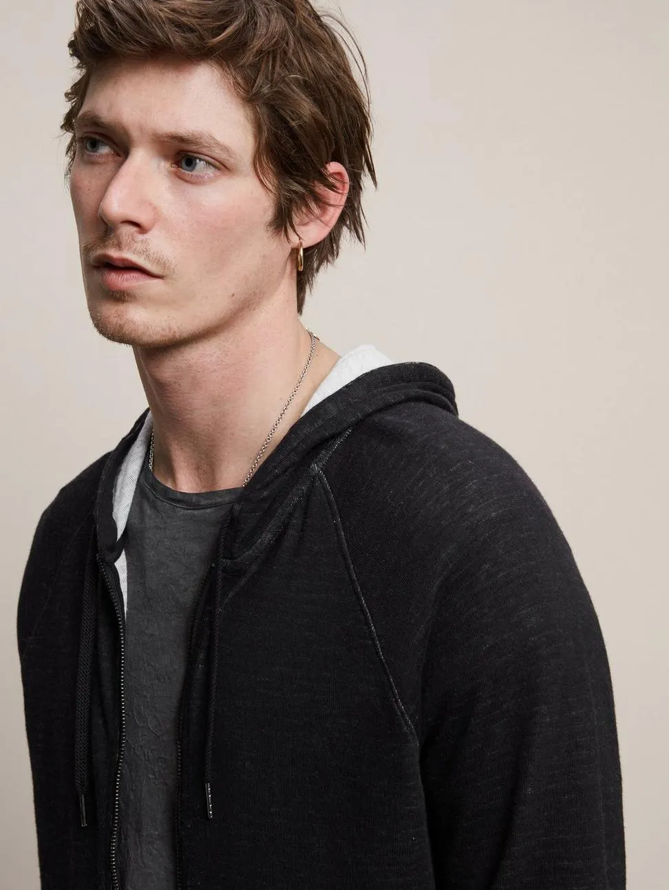 John Varvatos - Providence Cardigan Zip à Capuchon