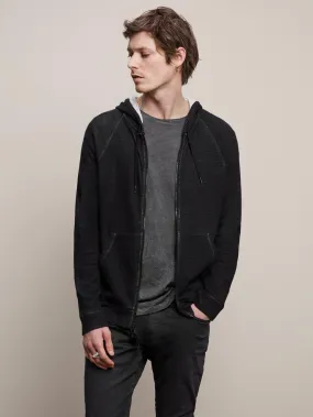 John Varvatos - Providence Cardigan Zip à Capuchon