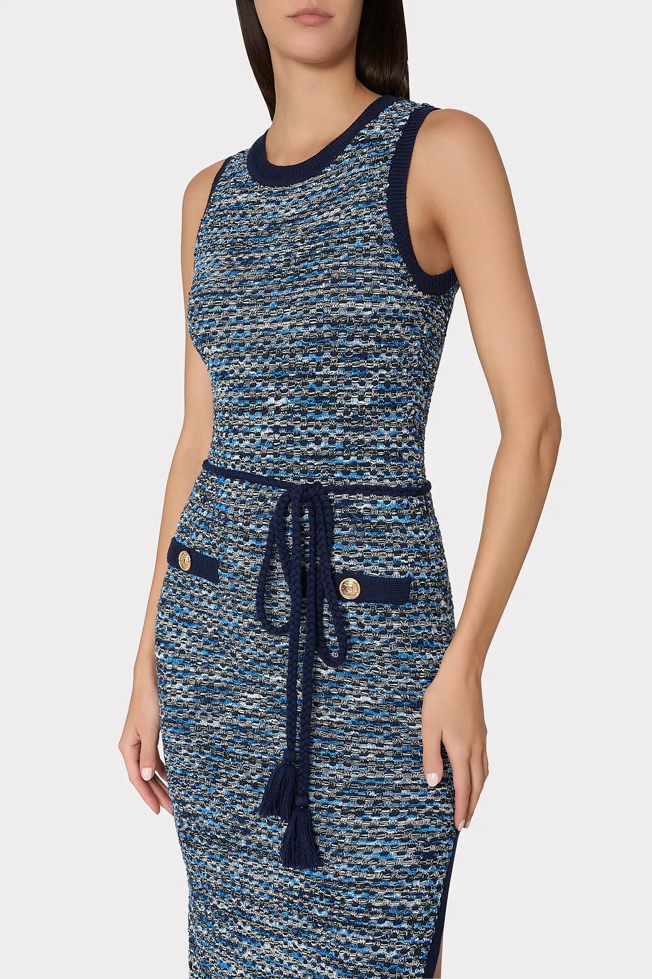 Kim Textured Knit Midi Dress